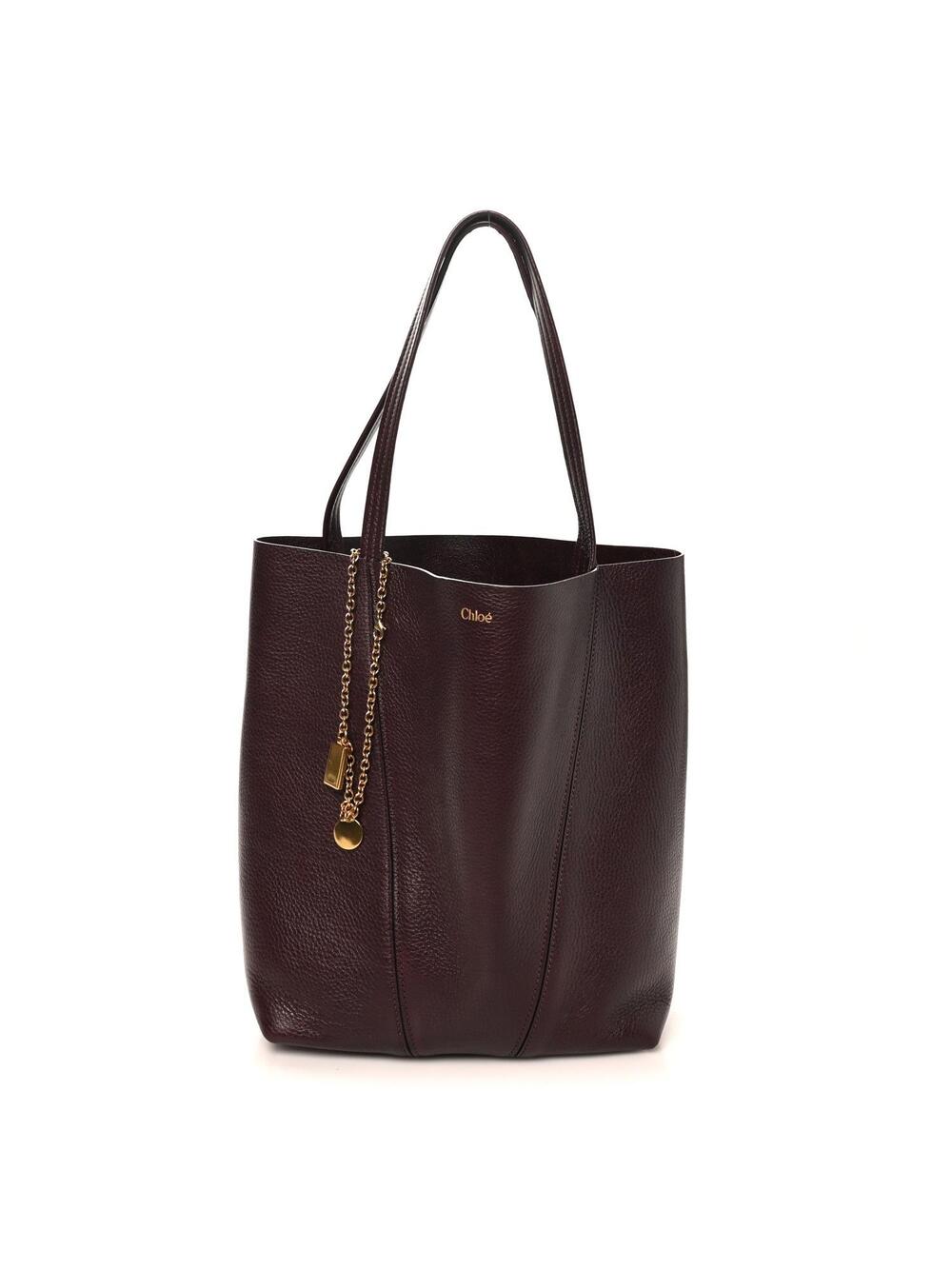 Chloe Grained Calfskin Medium Spin Tote #338424C14B